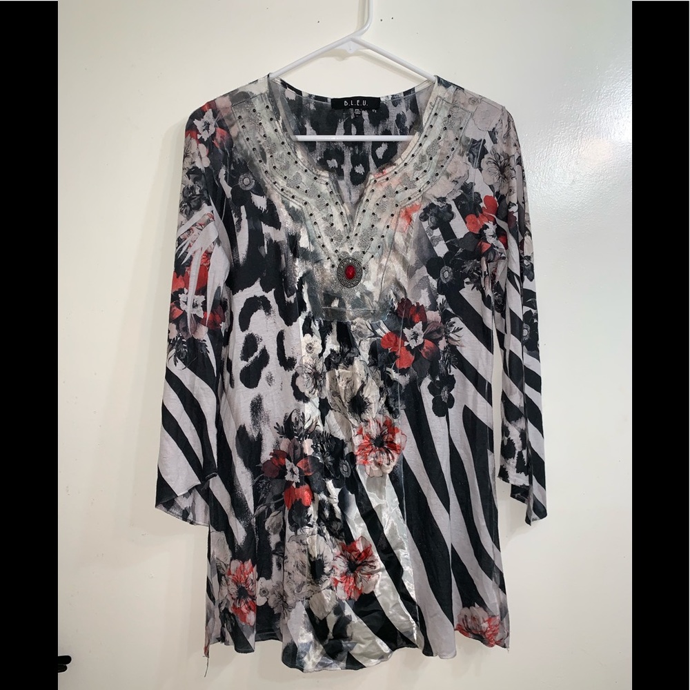 🌸B.L.E.U. Boho Beaded Blouse🌸